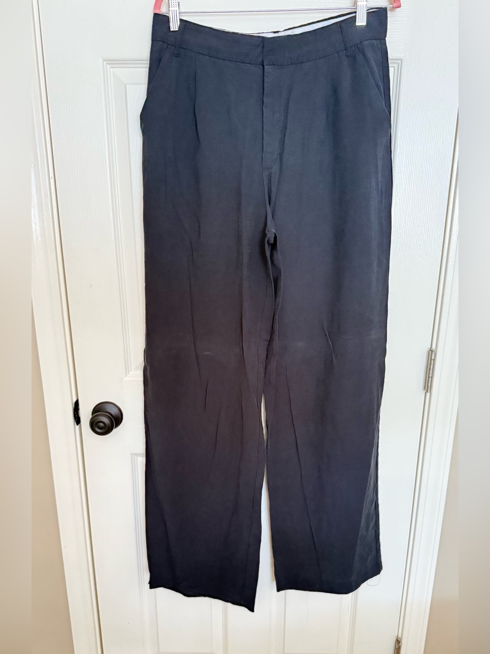 Zara Black Wide-Leg Trousers